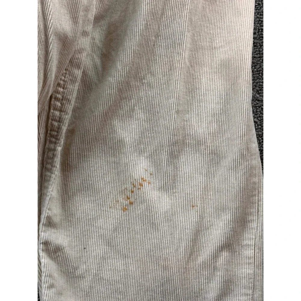 Onia‎ Corduroy Jogger Pants Men L Cream Cotton Elastic Cuffs Drawstring Waist